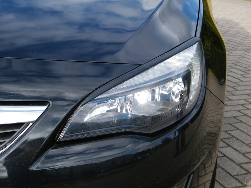 Scheinwerferblenden Opel Astra J GTC ab Bj.: 11/2012- Schwarz Matt