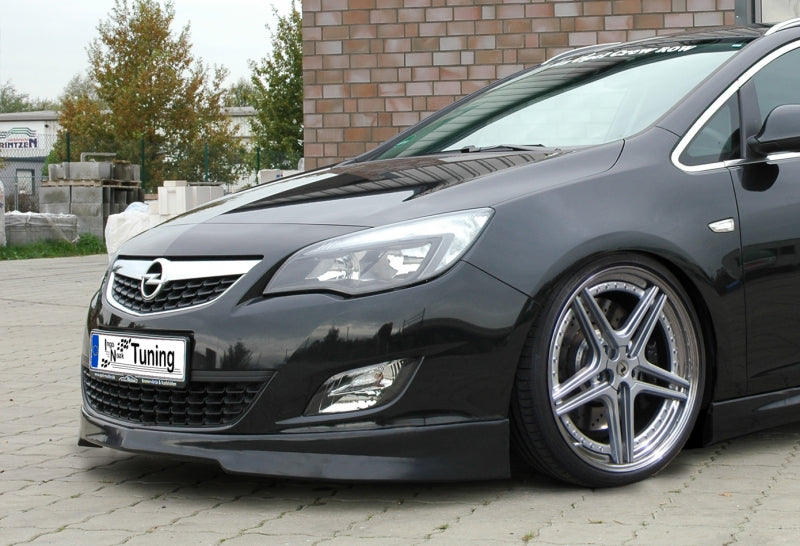 Frontspoiler ABS Opel Astra J 5 türer + Sportstourer Schwarz Glanz