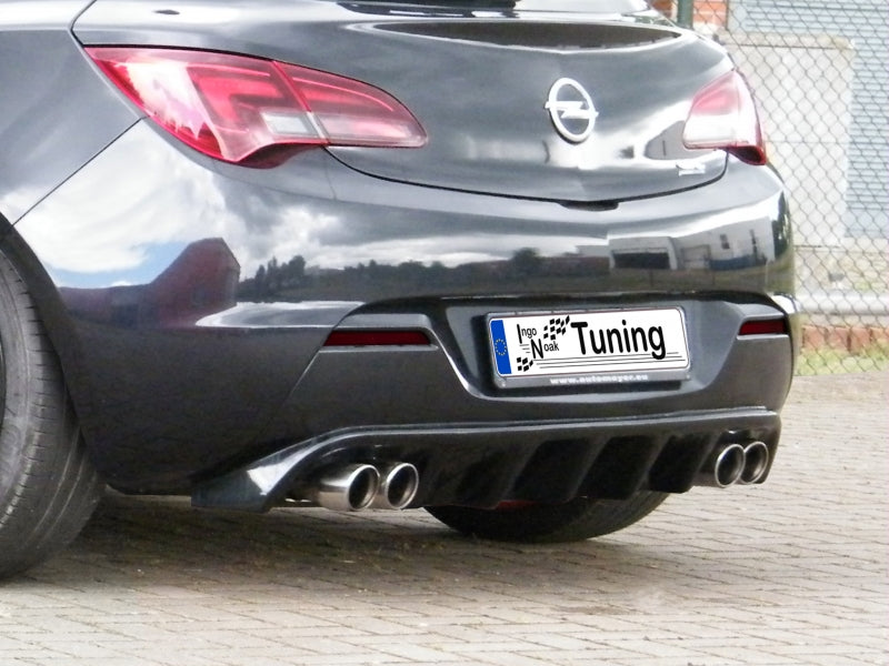 Heckdiffusor ABS Opel Astra J GTC ab Bj.: 11/2012- Schwarz Glanz