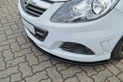 CUP Frontspoilerlippe ABS Opel Corsa D OPC Bj.: 2007-2014 Schwarz Glanz