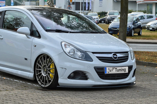 CUP Frontspoilerlippe ABS Opel Corsa D OPC Bj.: 2007-2014 Schwarz Matt