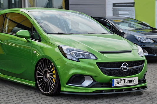 CUP Frontspoilerlippe ABS Opel Corsa E OPC ab Bj.: 2014- Schwarz Glanz