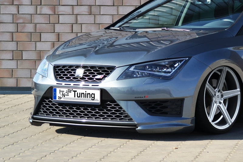 Frontspoiler Sportive ABS, 3 tlg. Seat Leon 3, 5F ab Bj.: 2013- Schwarz Glanz