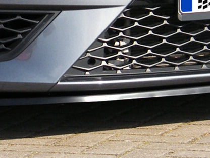 CUP Frontspoilerlippe ABS Seat Leon 3, 5F ab Bj.: 2013- Schwarz Matt