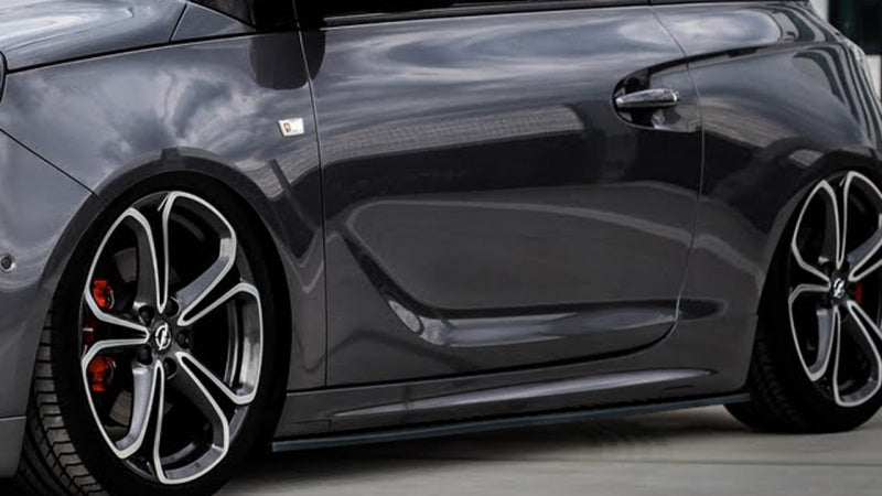 CUP Seitenschweller Opel Adam S, + OPC Line ab Bj.: 2015- Schwarz Glanz
