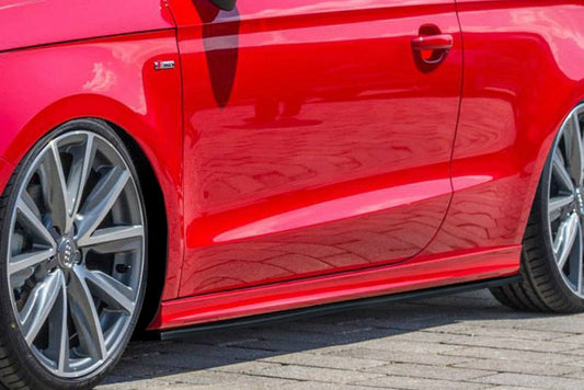 CUP Seitenschweller Audi A1, 8X ab Bj.:2014 - Schwarz Glanz
