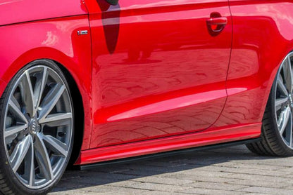 CUP Seitenschweller Audi A1, 8X 2010-2014 Schwarz Glanz