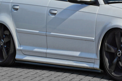 CUP Seitenschweller Audi RS3, 8PA Bj.:2011-2012 Schwarz Glanz