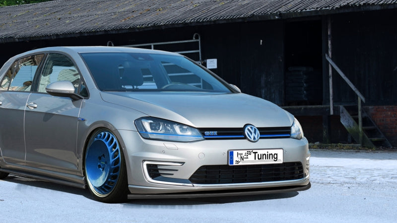 CUP Frontspoilerlippe ABS Volkswagen Golf 7 GTE, Typ AU Schwarz Matt