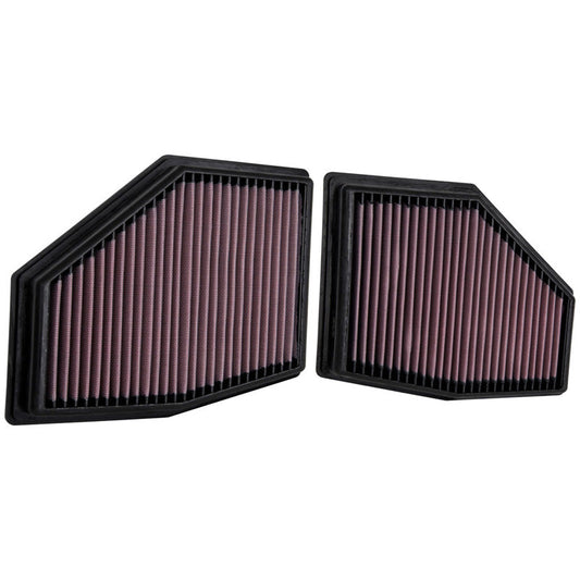 K&N Tauschluftfilter passend für BMW 750i xDrive 4.4 & M550i xDrive 4.4 2020- (2er-Satz) (33-3155)