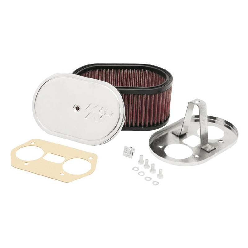 K&N Sportluftfilter oval klein passend für Weber 36/40/44 IDF/IDA, Montagehöhe 85mm (56-1170)