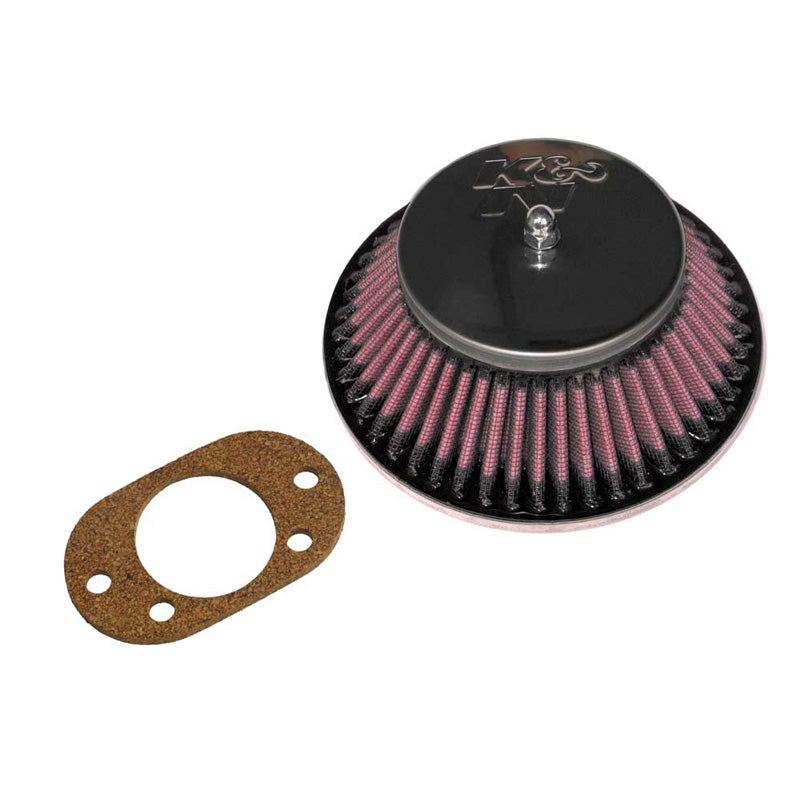 K&N Sportluftfilter konisch passend für SU/SU Hitachi 1.75'' HIF6/HIF44/ 2'' HIF7, versetzte Bohrung, Montagehöhe 52mm (56-9330)