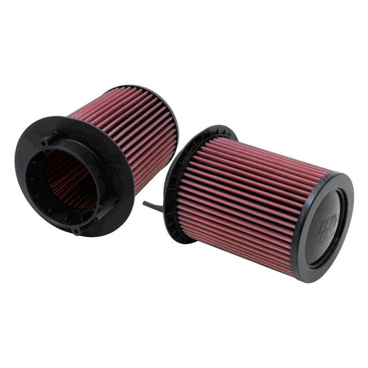 K&N Tauschluftfilter passend für Audi R8 4.2L V8 2009-2012 (Satz 2 Stück) (E-0668)