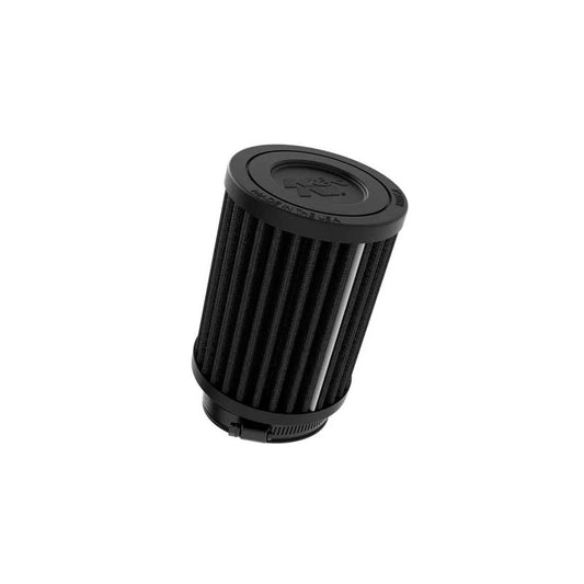 K&N Schwarz Dryflow Luftfilter Universal Rund 48mm Flansch, 10 Grad Winkel, 76mm Außendurchmesser, 102mm Höhe (RU-3130HBK)