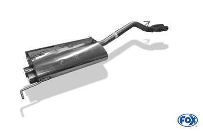 Mercedes M-Klasse Typ W163 - Facelift Endschalldämpfer (Eingang zweiflutig) - 2x80 Typ 13