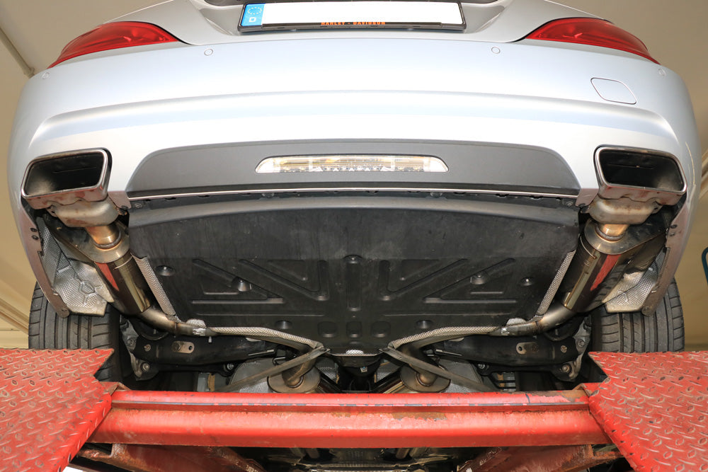 Mercedes SL 231 Endschalldämpfer rechts/links - Austritt in den originalen Endrohren