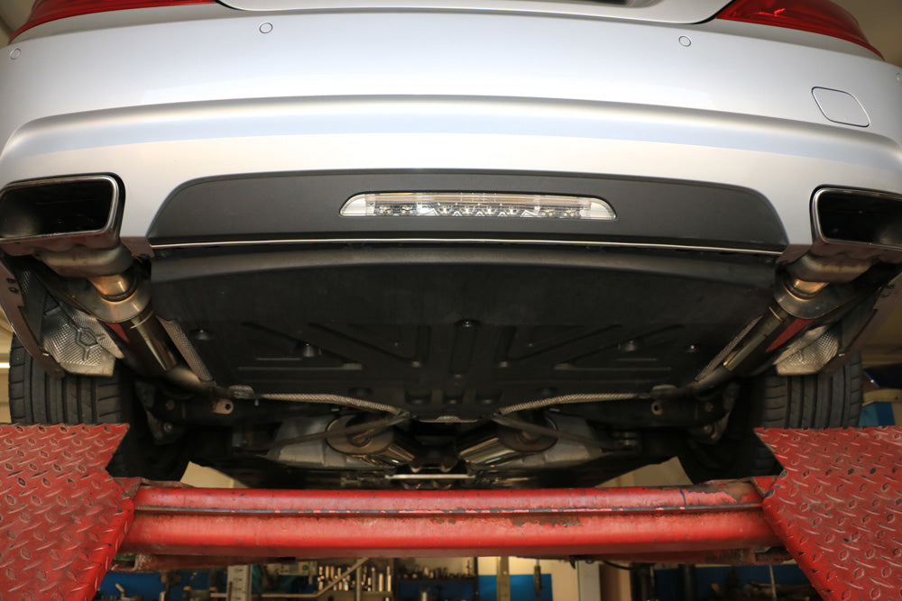 Mercedes SL 231 Endschalldämpfer rechts/links - Austritt in den originalen Endrohren