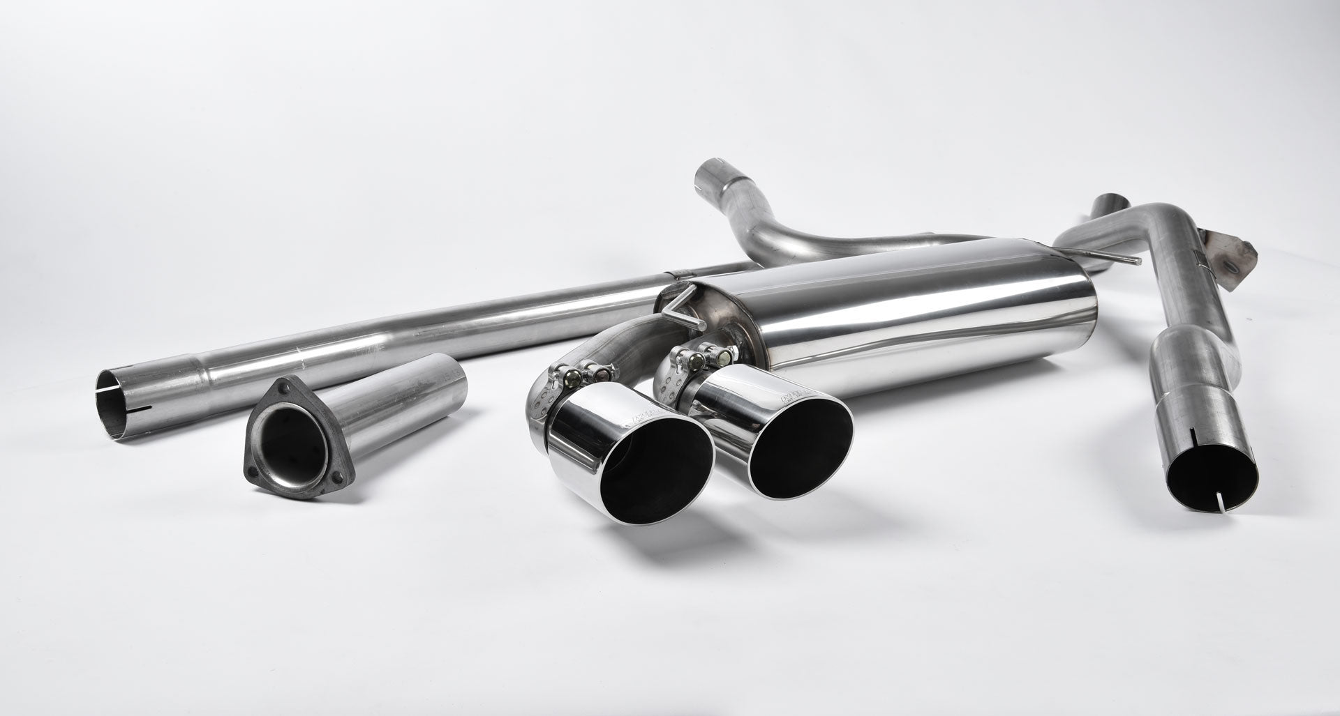 Milltek Sport Auspuffanlage passend für Audi Coupé UR quattro 10v Turbo non-resonated - polierte Endrohre