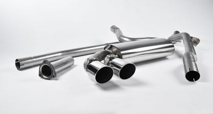 Milltek Sport Auspuffanlage passend für Audi Coupé UR quattro 10v Turbo non-resonated - polierte Endrohre