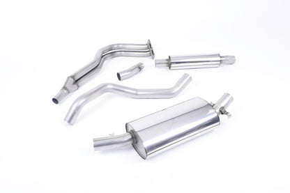 Milltek Sport Auspuffanlage passend für VW Golf Mk1 GTI ab Auspuffkrümmer - gedämpft (leiser) - passt für OE Guss Auspuffk...