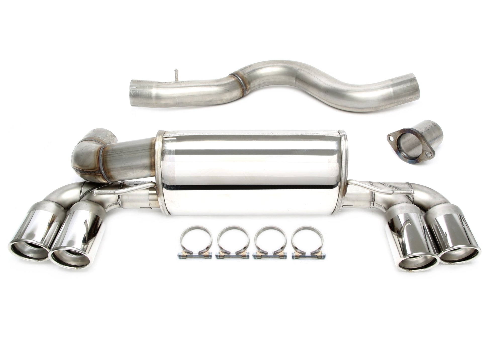 TA Technix Duplex Edelstahlanlage 2x90mm Links+Rechts passend für BMW 1er M Coupe E82