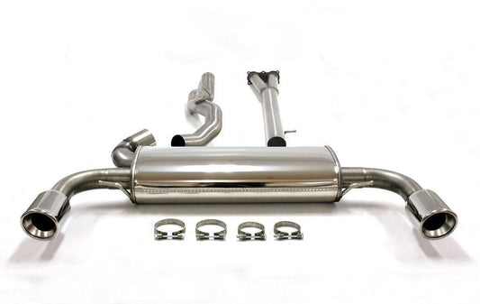 TA Technix Duplex Edelstahlanlage 1x100mm Links+Rechts passend für Volvo S60 II/V60 T6 AWD Typ F