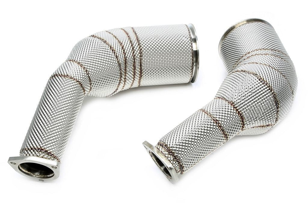 TA Technix Downpipe mit Hitzeschild und Katalysator passend für Audi A6-​RS6 C8, A7 Sportback-​RS7