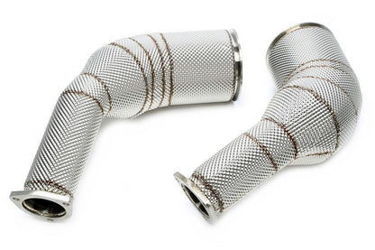 TA Technix Downpipe mit Hitzeschild und Katalysator passend für Audi A6-​RS6 C8, A7 Sportback-​RS7