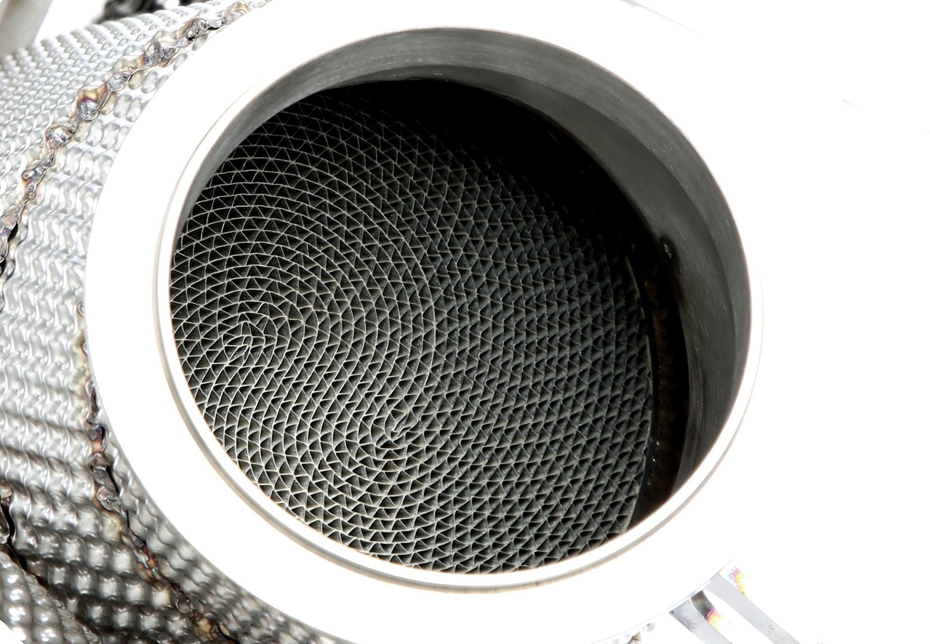 TA Technix Downpipe mit Hitzeschild und Katalysator passend für BMW 5er Serie M5 Typ F90, 8er Serie M8 Typ F91/F92/F93 - M...