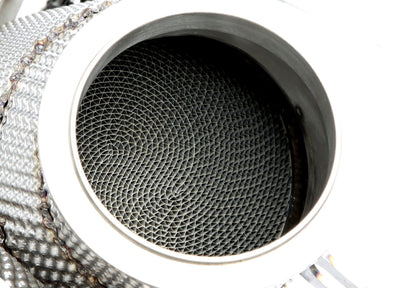 TA Technix Downpipe mit Hitzeschild und Katalysator passend für BMW 5er Serie M5 Typ F90, 8er Serie M8 Typ F91/F92/F93 - M...