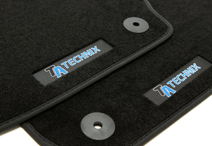 TA Technix Fußmatten Set mit Logo passend für Skoda Octavia 2 Typ 1Z