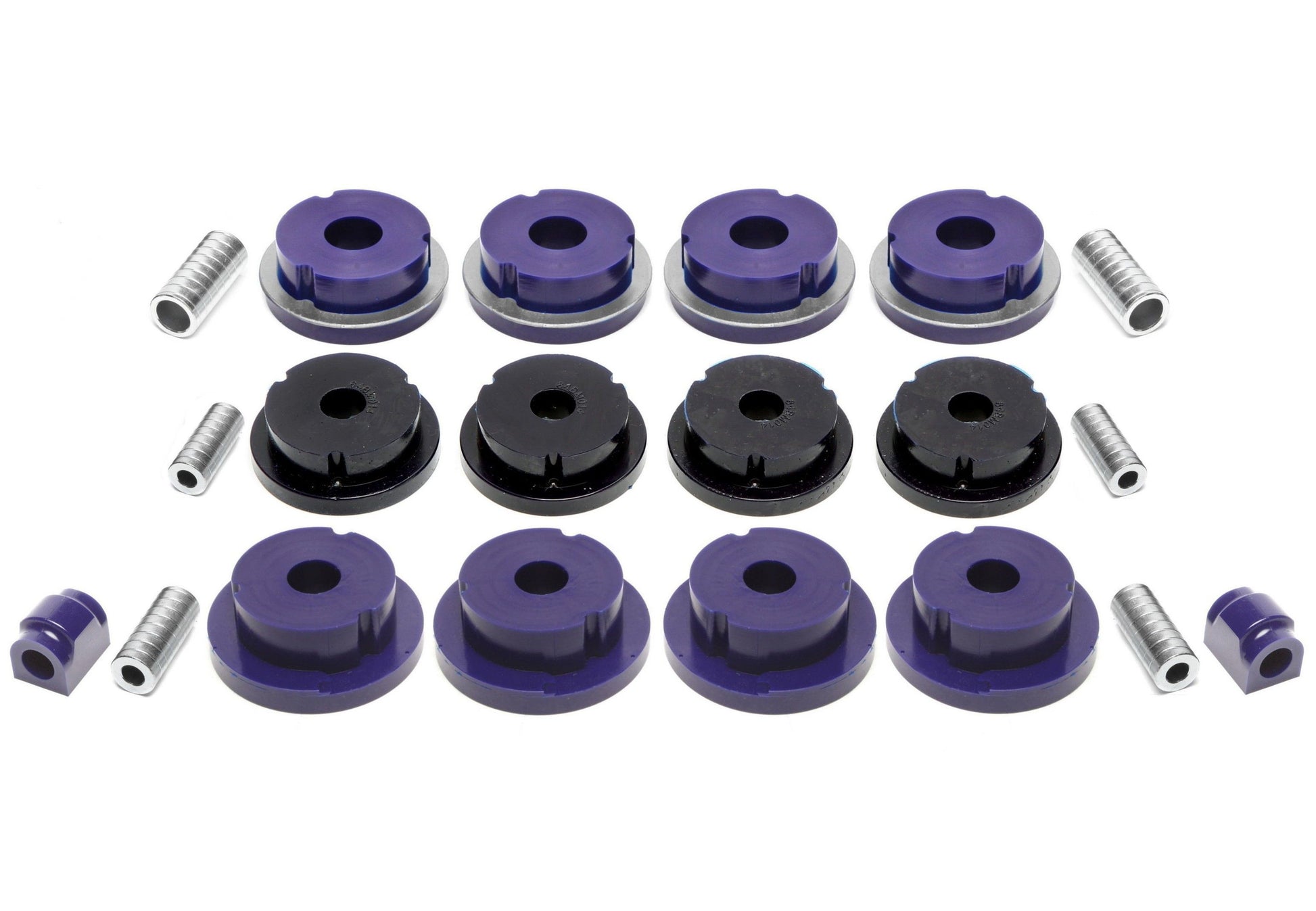 TA Technix PU-​Buchsen Kit 20-​teilig / Hinterachse mit Ø 19mm Stabi / passend für BMW 3er Serie E46 / E46 Compact
