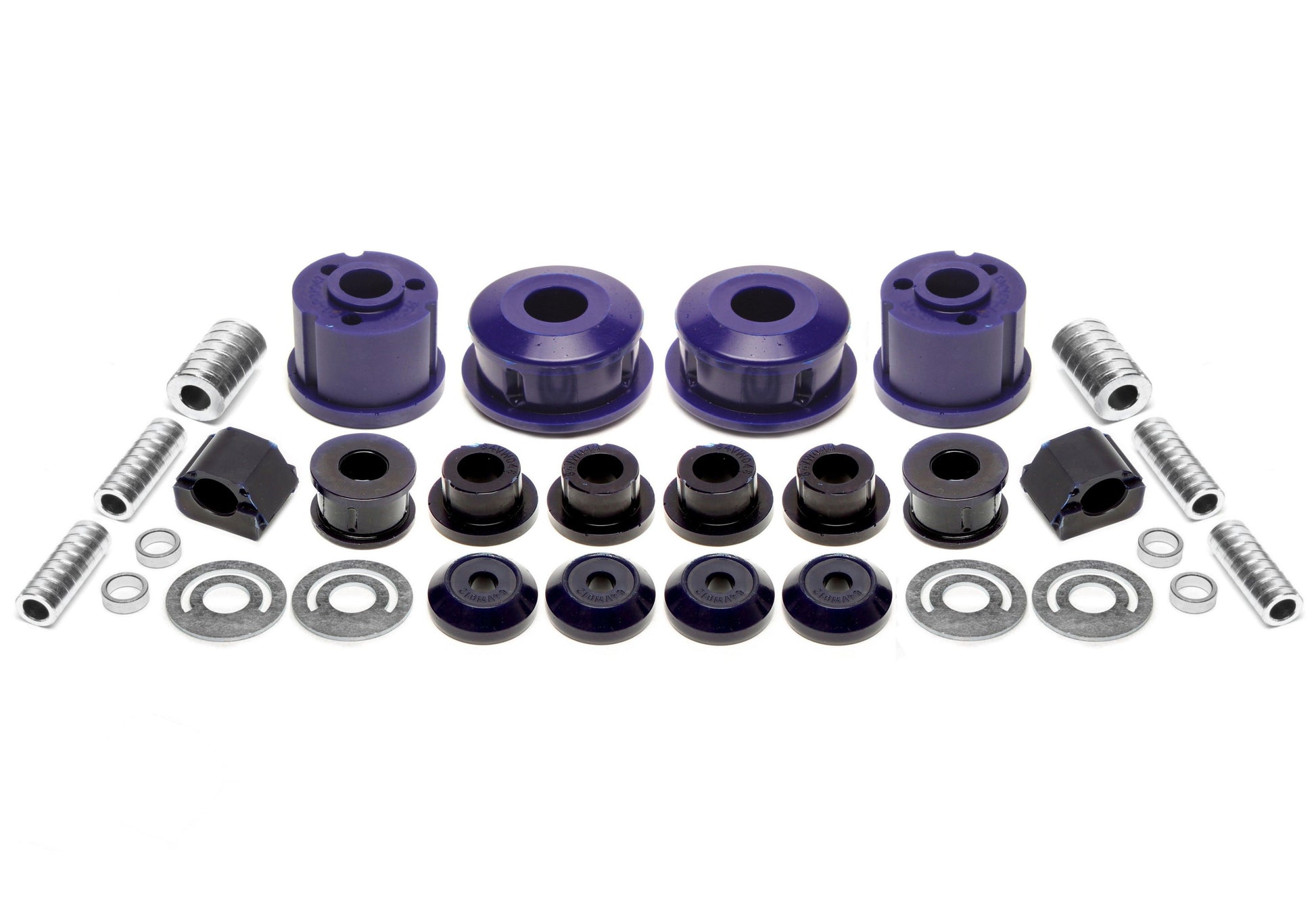 TA Technix PU-​Buchsen Kit 30-​teilig / Vorderachse mit 20mm Stabi +Hinterachse Ø 71,5mm / passend für VW Polo 6N2