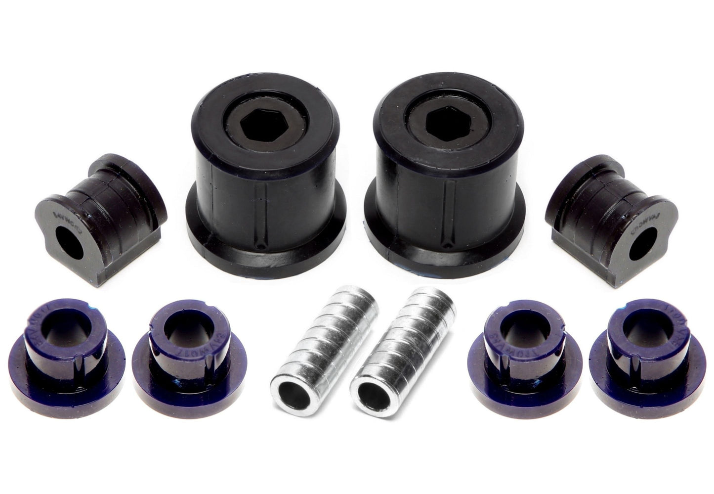 TA Technix PU-​Buchsen Kit 10-​teilig / Vorderachse mit Stabi 19mm / passend für Seat Ibiza, Cordoba (6L)/ Skoda Fabia, Ro...