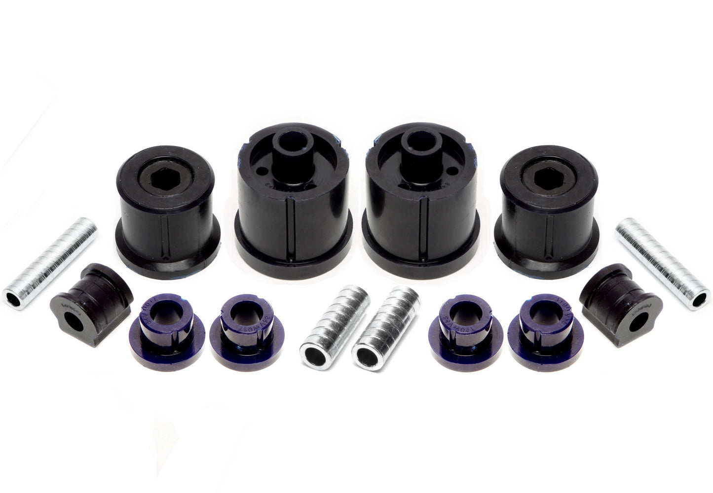 TA Technix PU-​Buchsen Kit 14-​teilig / Vorderachse mit Stabi 18mm +HA Ø =72mm / passend für Seat Ibiza, Cordoba (6L)/ Sko...
