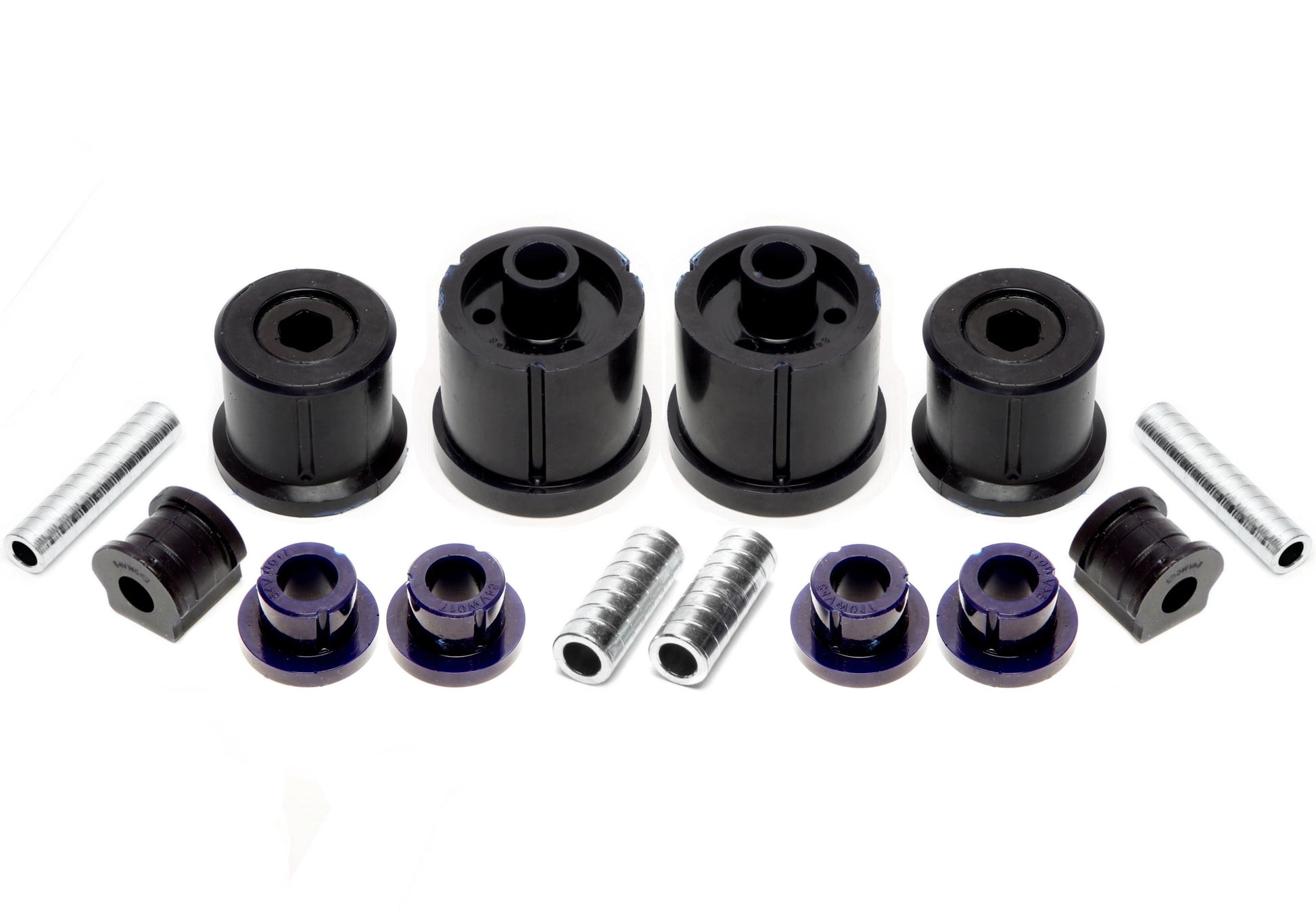 TA Technix PU-​Buchsen Kit 14-​teilig / Vorderachse mit Stabi 18mm +HA Ø =72mm / passend für Seat Ibiza, Cordoba (6L)/ Sko...