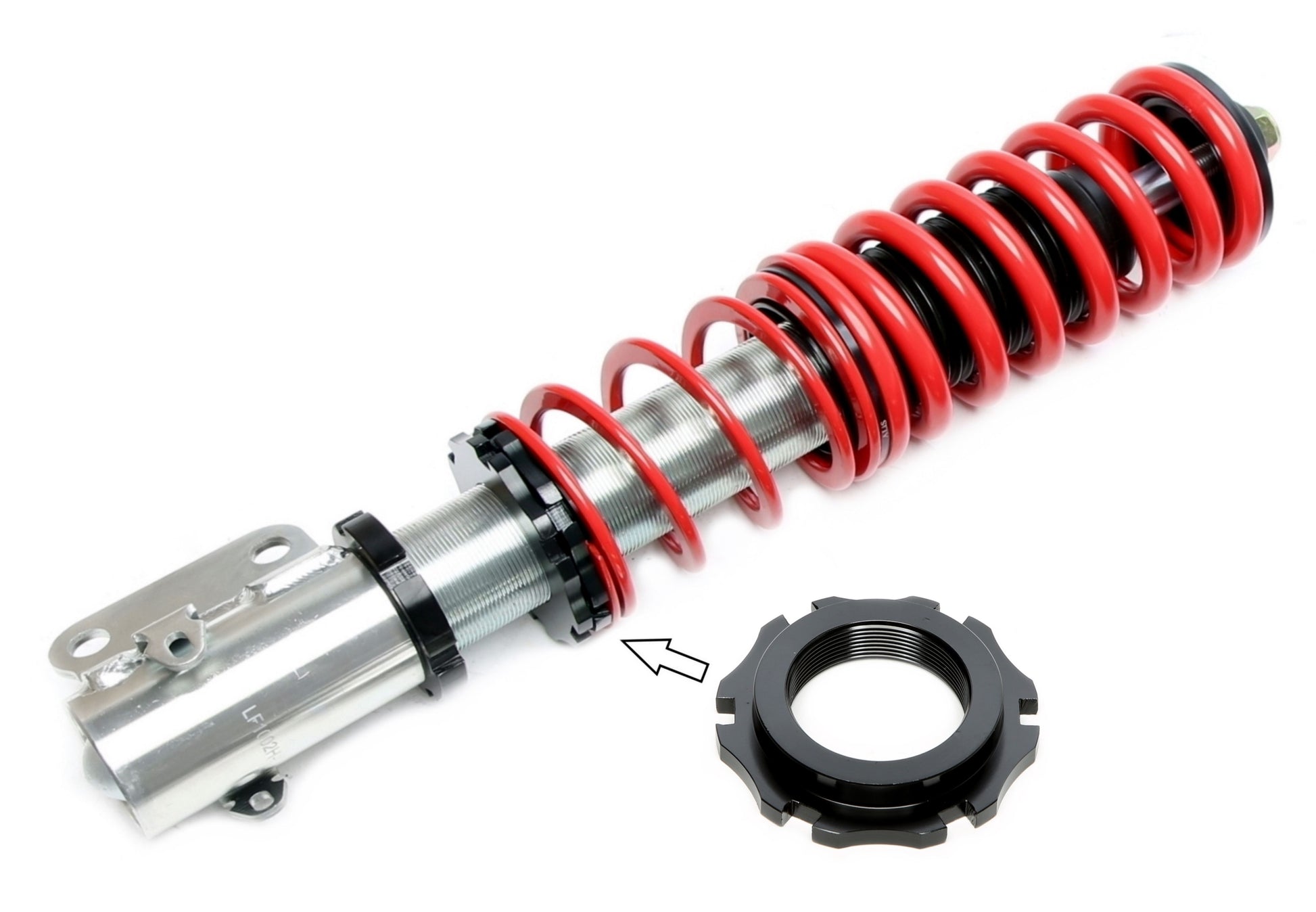 TA Technix oberer schwarzer Gewindeverstellring Vorderachse passend für X-​GWBM04H+/1+X-​GWVW01H+X-​GWVW02H+X-​GWVW03H+X-​...