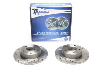 TA Technix Sport Bremsscheiben Satz Hinterachse passend für Audi A6 / A6 Allroad