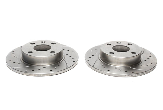 TA Technix Sport Bremsscheiben Satz Hinterachse passend für Opel Corsa C / Combo / Tigra Twintop