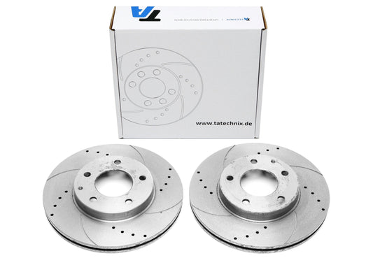 TA Technix Sport Bremsscheiben Satz Vorderachse passend für Mazda 323F-​V (BA)