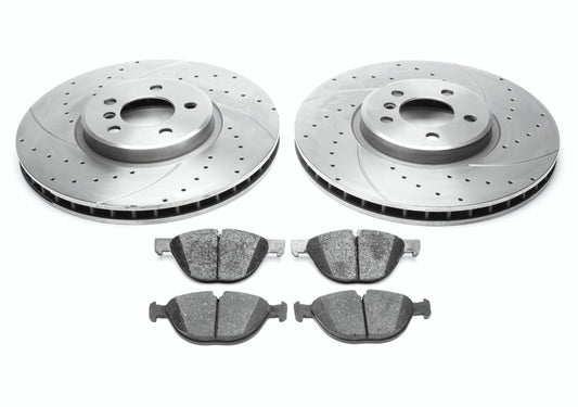 TA Technix Sport Bremsscheiben Satz inkl. Bremsbelagsatz Vorderachse passend für BMW X5 E70/ X6 E71 E72
