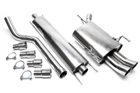 TA Technix Edelstahlanlage 2x76mm DTM passend für Opel Corsa C