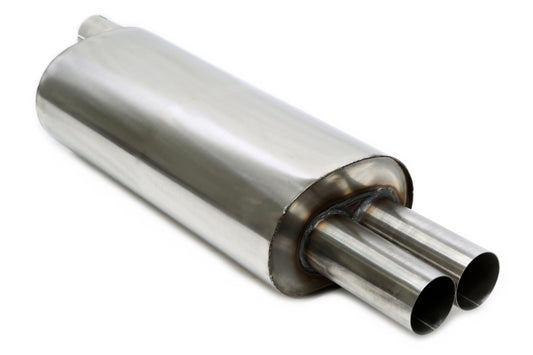 TA Technix Endschalldämpfer 2x76mm rund/scharf aus Edelstahlanlage EVOE466A-​xx