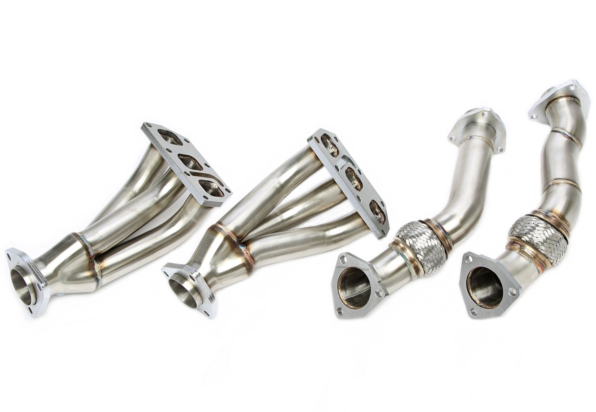 TA Technix Fächerkrümmer mit Flexrohr passend für Audi TT 3.2 VR6 (8N), VW Golf IV R32 (1J)