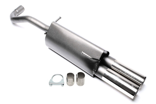 TA Technix Sportendschalldämpfer 2x76mm passend für Seat Arosa 6H / VW Lupo 6E/6X