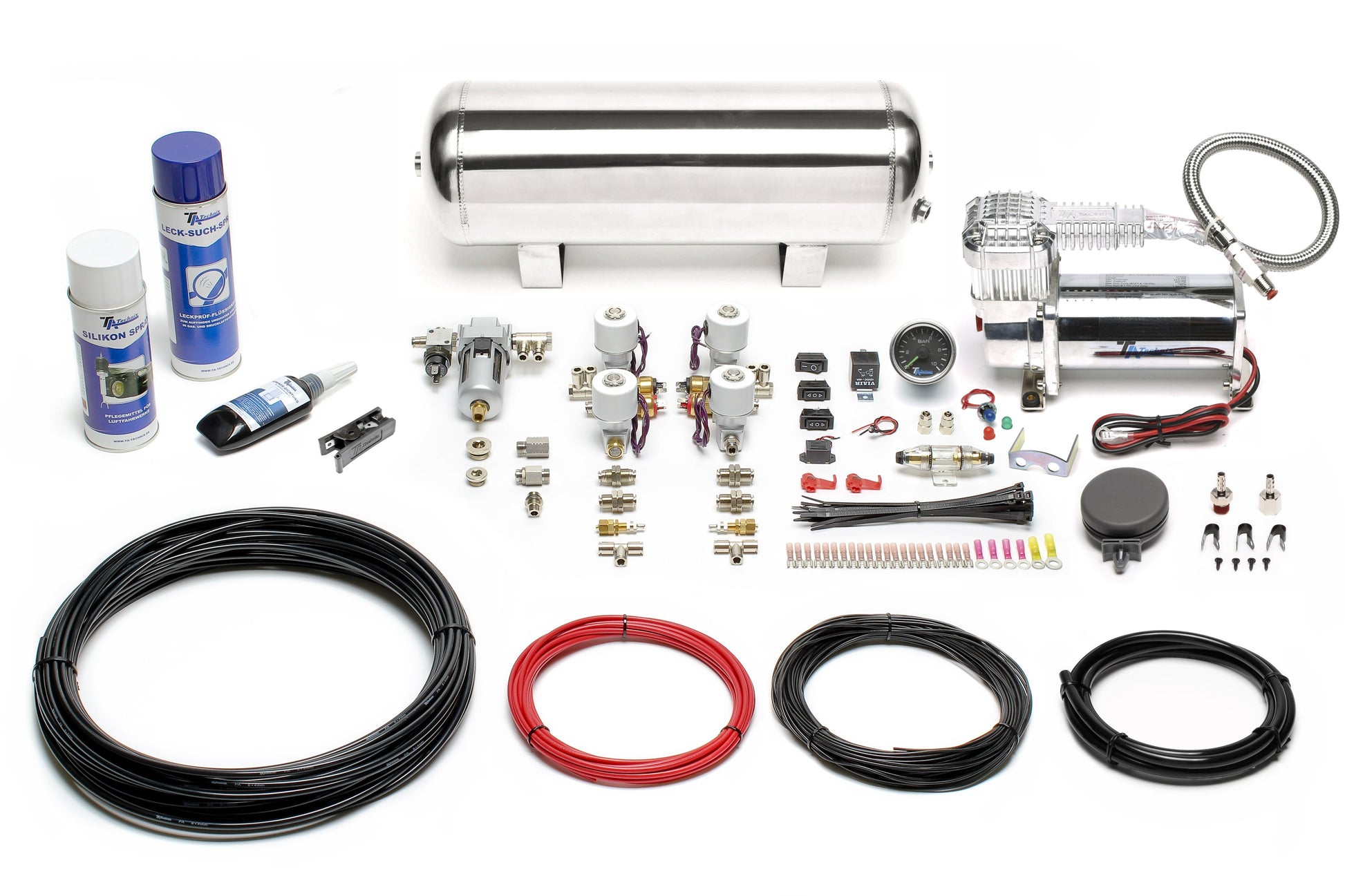 TA Technix Luftfahrwerk passend für MCC Smart Cabrio, City Coupe, Crossblade, For Two Coupe, For Two Cabrio Serie 450, Roa...