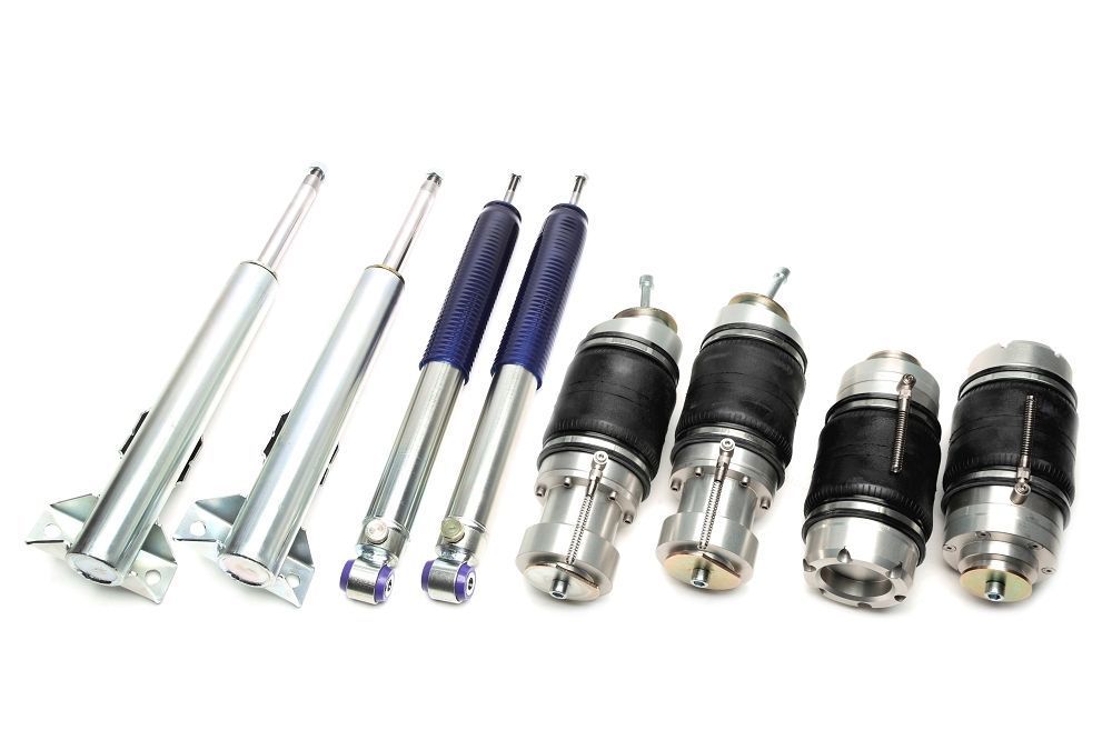 TA Technix härteverstellbarer Luftdämpfersatz "sportliche Abstimmung" passend für Mercedes Benz E-​Klasse W124