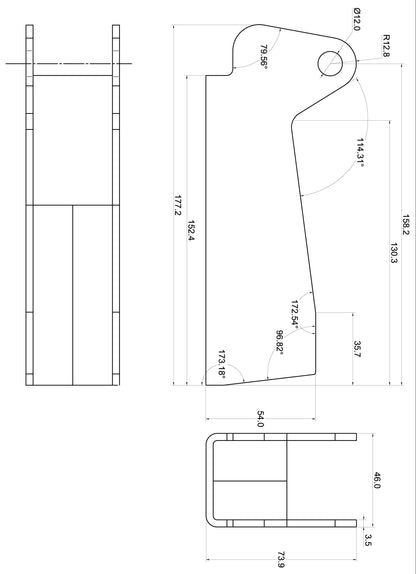 TA Technix universeller Rahmenhalter mit 39mm Stoßdämpferaufhängung