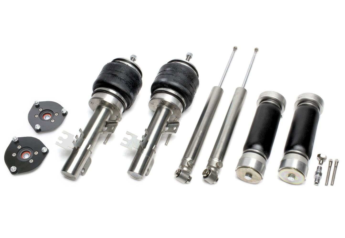 TA Technix /Viair härteverstellbares Luftfahrwerk passend für Audi A2 (8Z)/ Seat Ibiza III (6L)/ Skoda Fabia I-II (6Y/5J) ...