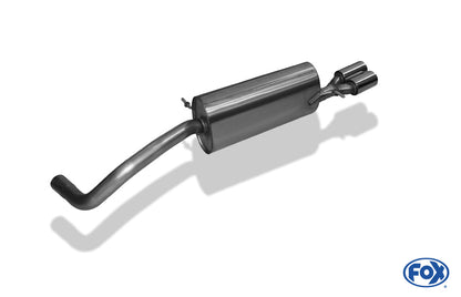 Seat Ibiza 6J Endschalldämpfer - 2x76 Typ 13